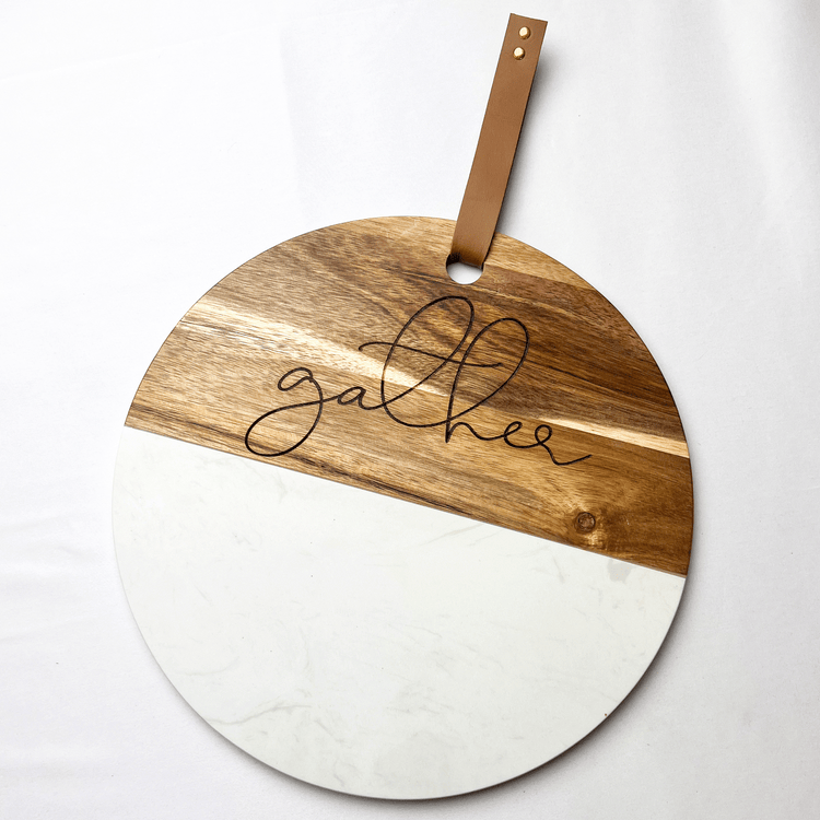 Gather Wood and Marble Cutting Board