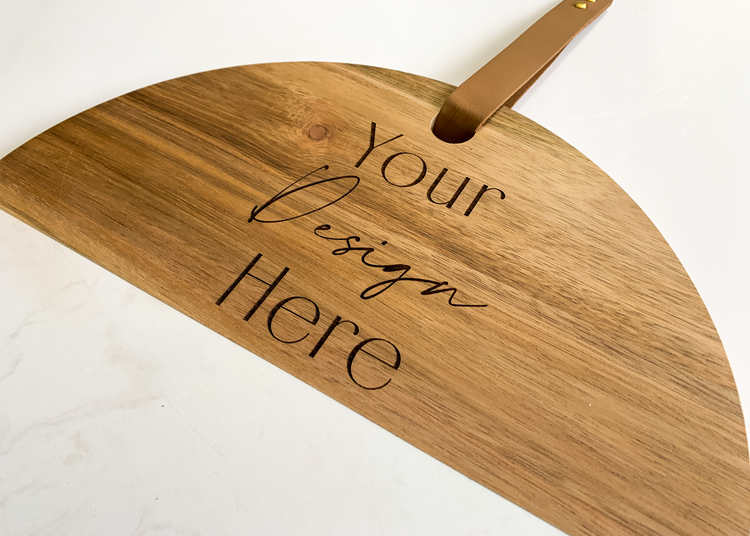 Customizable Wood and Marble Cutting Board