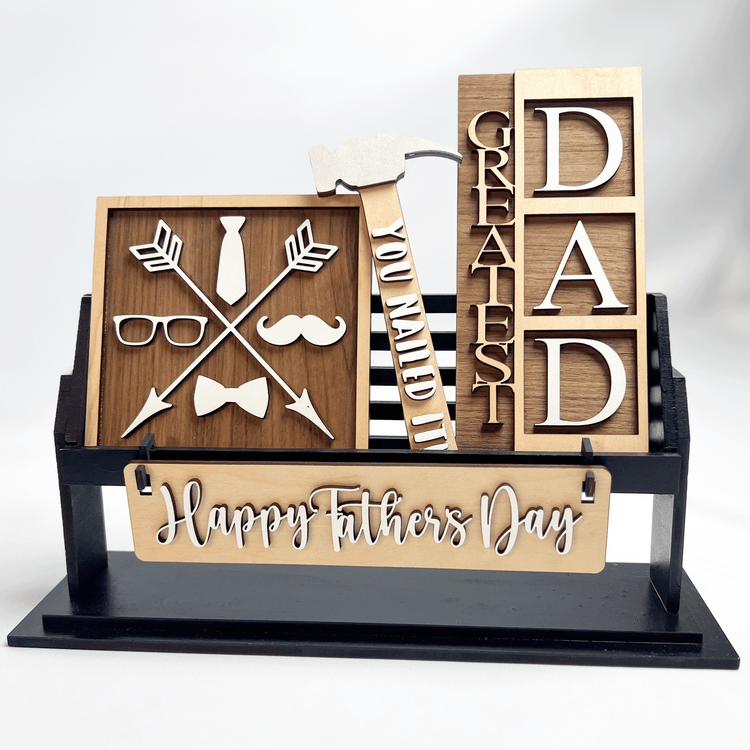 Father's Day Shelf Crate Insert