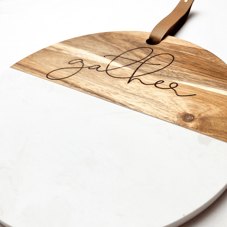 Gather Wood and Marble Cutting Board