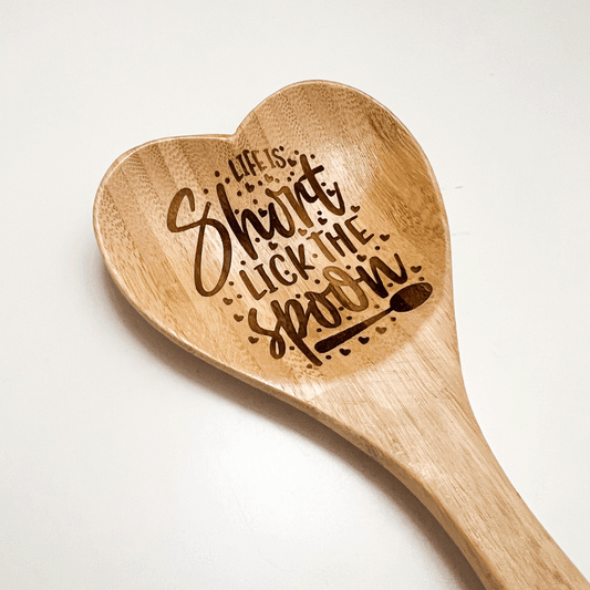 Lick the Spoon Wooden Spoon