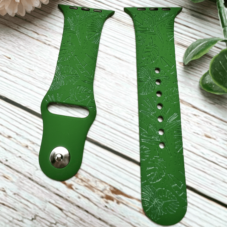 Tropical Leaves Watch Band