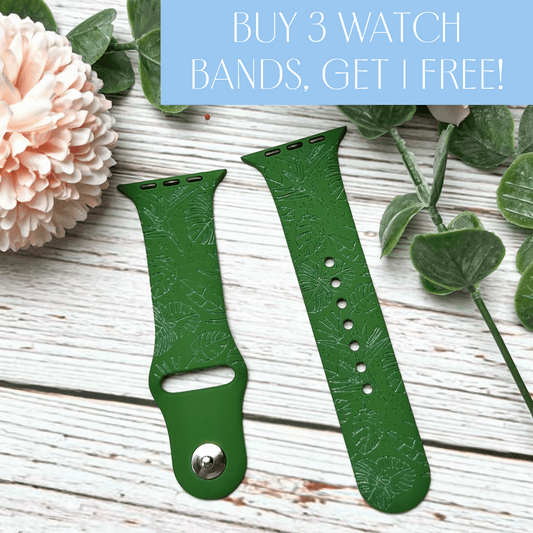 Tropical Leaves Watch Band