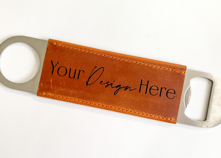 Customizable Leather Bottle Opener