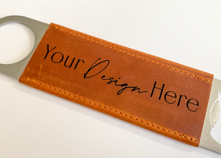 Customizable Leather Bottle Opener