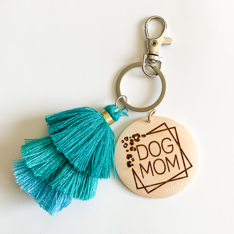 Dog Mom Jellyfish Tassel Keychain