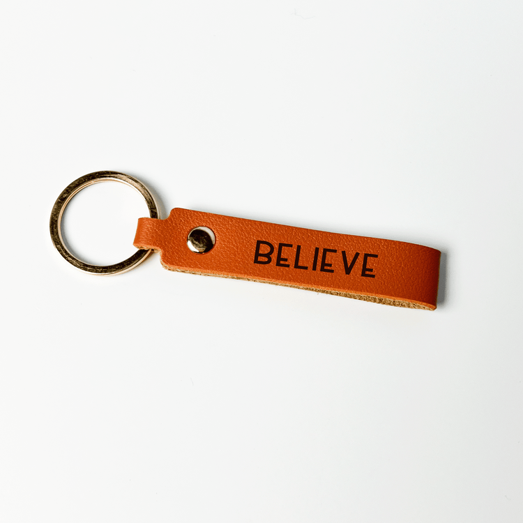 Word of the Year Leather Keychain