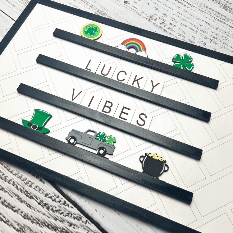 St Patrick's Day Letter Board Shapes