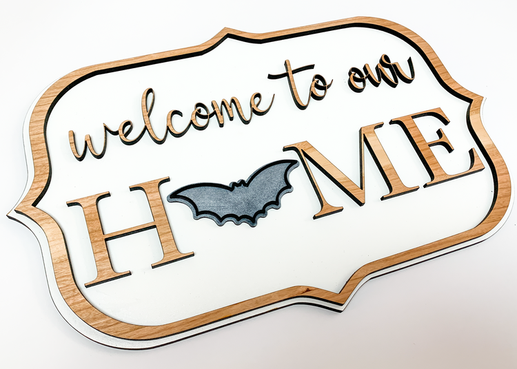 Welcome to Our Home Interchangeable Sign